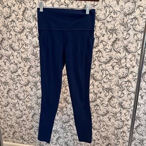 Athleta blue leggings, size small petite